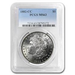 1882-CC Morgan Dollar MS-63 PCGS