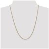 Image 2 : 14k Gold 1.80 mm Flat Figaro Chain Necklace - 24 in.