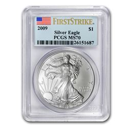 2009 Silver American Eagle MS-70 PCGS (FirstStrike®)