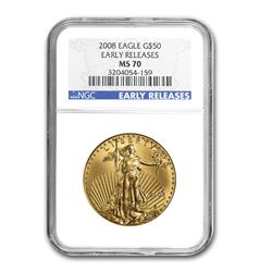 2008 1 oz Gold American Eagle MS-70 NGC (Early Releases)
