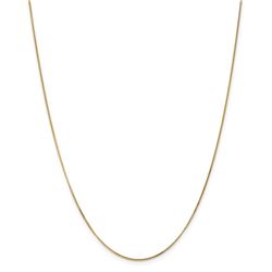 14k Goldy .9 mm Curb Pendant Chain Necklace - 20 in.