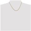 Image 2 : 14k Gold 1.3 mm Franco Chain Necklace - 18 in.