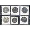 Lot of 6 CNA silver medals.  1961, 1962, 1963, 1964, 1965, 1966. All Unc's.