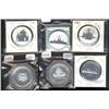 Lot of 6 CNA silver medals.  1981, 1982, 1983, 1984, 1985, 1987. All Unc's.