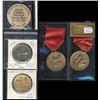 Image 1 : CNA medals, lot of 5 pieces including two 1962 medals with red ribbon.  Lot also includes two 1968 a