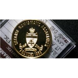 ONA/WATERLOO medal  1967 10K Gold. Proof