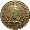Oakville coin club 10K gold medal  1961  First ann. Banquet.  Uncirculated.