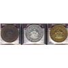 Lot of 3 numismatic association medals, Victoria numismatic society 1966, Bronze, silver and 18K gol