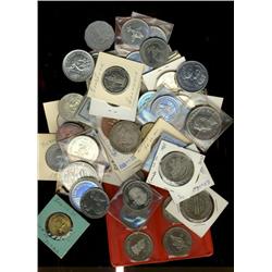 Large Flea market lot , Includes over 350 various medals and tokens of all types sorts, mostly of Ca