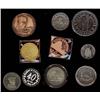 Image 1 : Medals, Lot of 10 various medal / Tokens in various base medals and quite intriguing as lot.  Includ