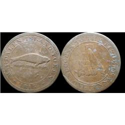 LC-1  Breton# 520 Magdalen island token  VF-EF, nice!