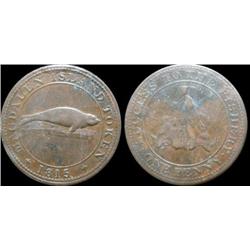 LC-1  Breton# 520 Magdalen island token  EF or better.  Scarce!