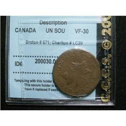 Br# 671 Charlton # LC20 CCCS certified VF-30 rare Jr Roy.