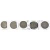 BR-859 B.W.I. 1822-1.  Lot of 5 coins all EF.