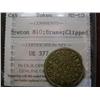 Br # 810 ICCS certified MS-60 One Pint Jeandron's Jersey Dairy; Brass, Clipped.