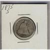 USA, 1875-S 20¢ VG8 or better.