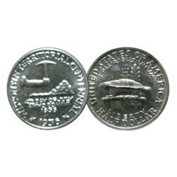 USA 1936 50¢, Wisconsin, Another full white and lustrous coin.  Nice BU.