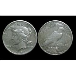 USA, 1921 Peace $1 EF40 or better.  Scarce date.