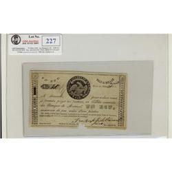 Jean-Baptiste Clement, Riviere du Caine, Lower Canada Un Ecu (Half dollar) 26 Aout, 1837.  VF with s