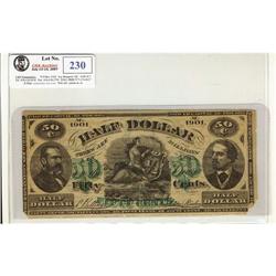 A.Pilon & Co. General store, 615 Ste.Catherine, Montreal.  Demi dollar (Half dollar) dated 1901.   V