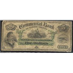 Commercial Bank of Newfoundland  1888 $5  CH185-18-06  VG.