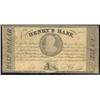 Image 1 : Henry's Bank 1/2 Dollar 1837  CH357-10-04  Fine.  Scarce.
