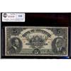 Image 1 : Bank of Montreal 1914 $5 CH505-54-02.  A nice solid example in F condition. #828847