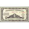 Image 1 : Government of the Province of Alberta, Prosperity certificate 1936 $1 A-1 No.A240818  A bright uncir