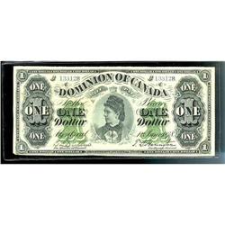DC-8e-iii (M)  1878  $1  C133128.  A choice about EF  . Original note with bright colours. Very scar