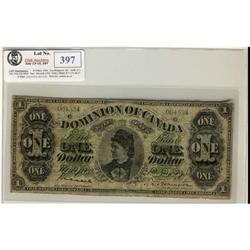 DC-8g  1878 $1 No.064534 Payable at Halifax.  A solid VG+ example.  Rare!