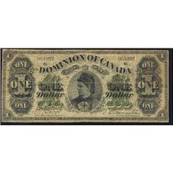 DC-8h  1878 $1 No.051927  Payable at St.John.  A solid VG+ example.  Rare!