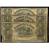 Image 1 : Lot of 3 DC-13c 1898 $1 notes.  Grades vary from Good to VG.