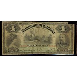 DC-16  1900 $4 Series A 080262. Good, an affordable example.