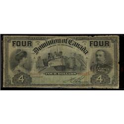 DC-17b  1902 $4 Series A 383416.  A decent G-VG example.