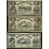Image 1 : Complete set of $4 notes. Includes 1900 $4 DC-16 041400, 1902 $4 DC-17a 055479, DC-17b 439088.  Grad