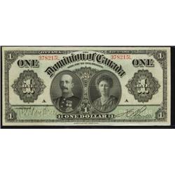 DC-18d  1911 $1 Boville Series A "Black lines" 378215L.  Clean and attractive VF-EF example.