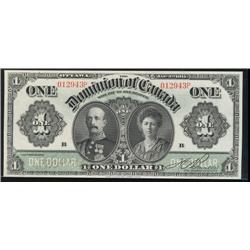 DC-18d  1911 $1 No.012943P Boville "Black lines"  Choice uncirculated.  A lovely example.