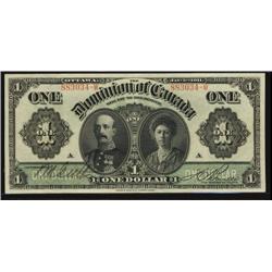 DC-18di  1911 $1 Boville Series A "Black lines" 883034-W.  Original EF to EF+ and crisp!