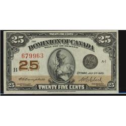 DC-24d  25 cents "Campbell" 679963 Letter "B". Gem Uncirculated..