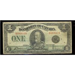 DC-25m  1923 $1  McCavours-Saunders D1028114  Fine, a problem free note.