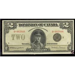 DC-26j  1923 $2  "Black seal" U-462946.  A nice uncirculated example.