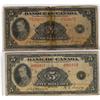 Image 1 : Both 1935 $5 English & French notes. BC-5 and BC-6.  Grades vary from G to VG.