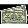 Image 1 : Lot of 3 notes, BC-21c and 21d  1937 $1.  All crisp and choice uncirculated.