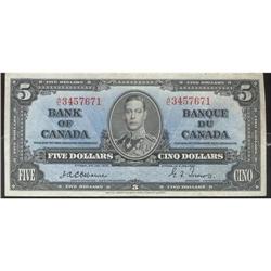 BC-23a, 1937 $5 Osborne VF+.  A scarce piece with solid appearance. AC34557671