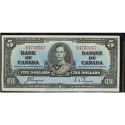 BC-23c  1937 $5 Coyne-Towers B/S4730367 Choice uncirculated