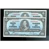 Image 1 : Lot of two sequential notes.  BC-23C  1937  $5  Coyne-Towers  B/S4730368/369.  Original uncirculated