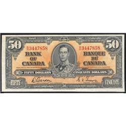 BC-26b  1937 $50 Gordon-Towers B/H3447858 Choice uncirculated!