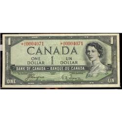 BC-29aA  1954 $1 *A/A0004071  Coyne-Towers, clean VF-EF.  A very rare and affordable devil's face/re