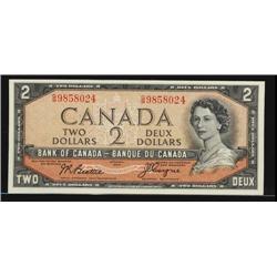 BC-30b  1954 $2 Beattie-Coyne G/B9858024  AU-UNC.