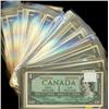 Image 1 : Lot of 50 notes, 1954 $1 BC-37b and 37bi.  Includes better prefix notes such as H/F.  Most notes are